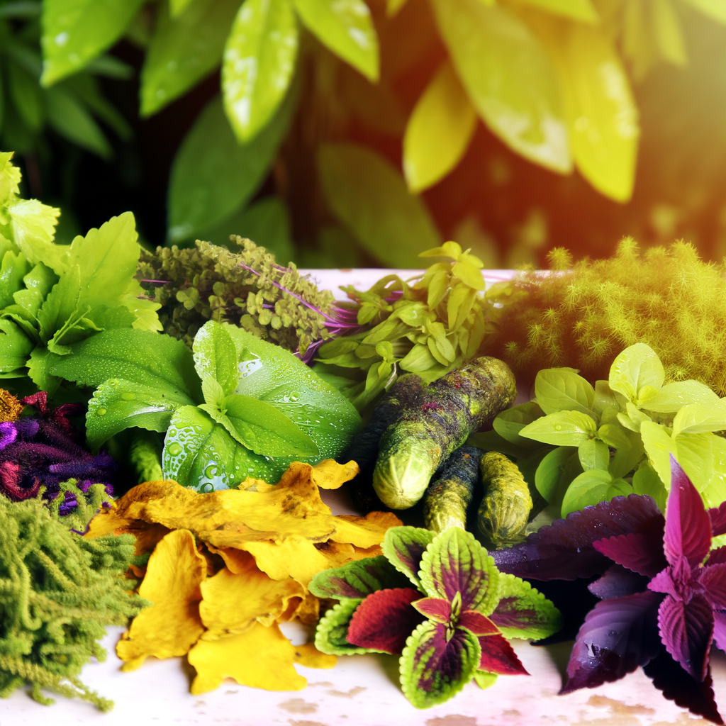 Bunte Kräuter mit heilender Kraft.